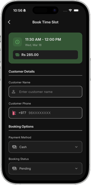 Secure Booking